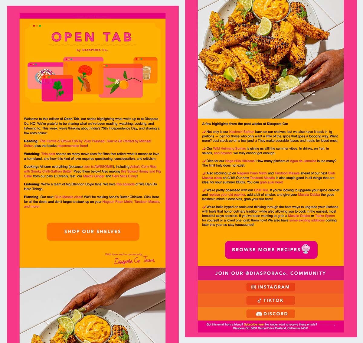 email from Diaspora